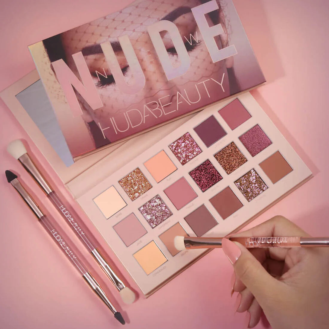 Huda Beauty Nude Eyeshadow Palette - 18 Shades